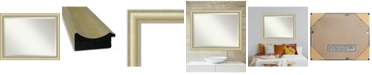 Amanti Art Textured Light Gold-tone Framed Bathroom Vanity Wall Mirror, 45" x 35"